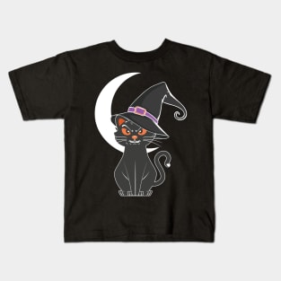 Halloween cat Kids T-Shirt